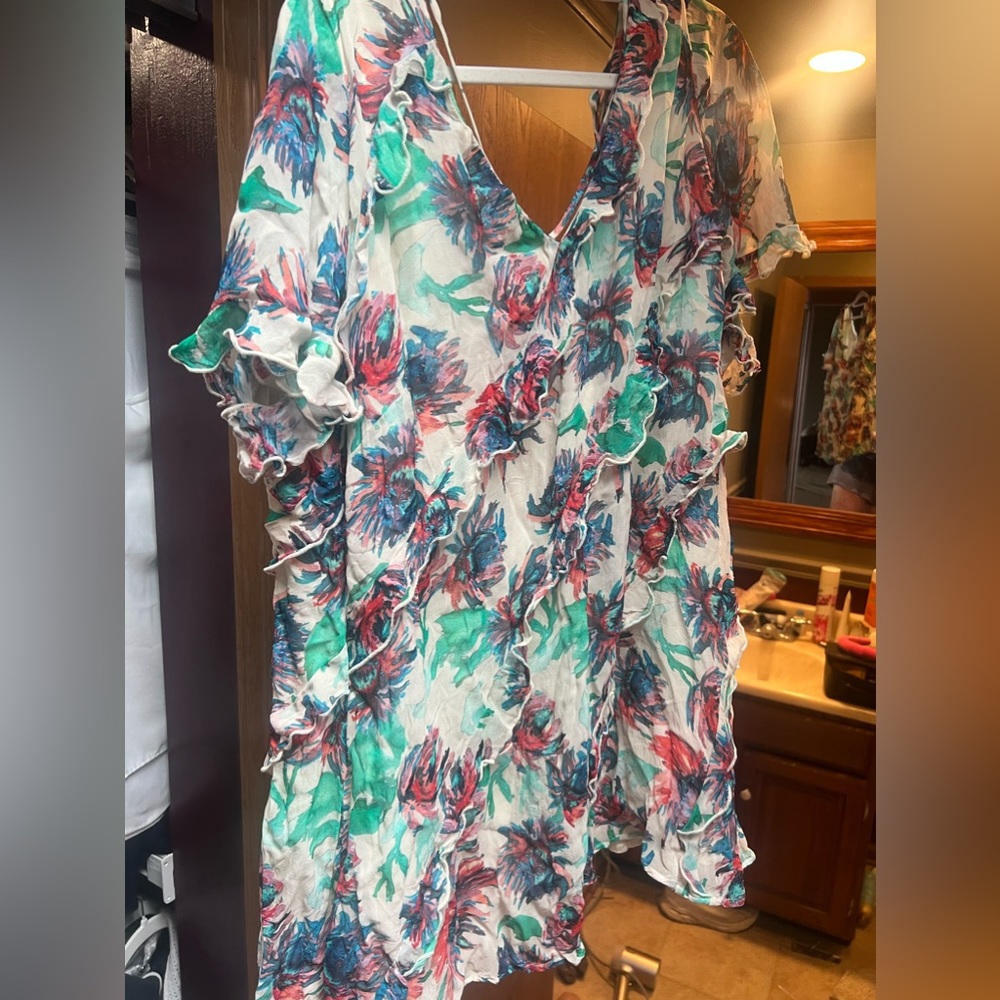 Anthropologie Floral Mini Dress